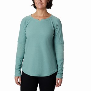 Columbia Ropa Casual Fall Pine™ Washed Crew Mujer Verdes Claro (359MLCSQW)